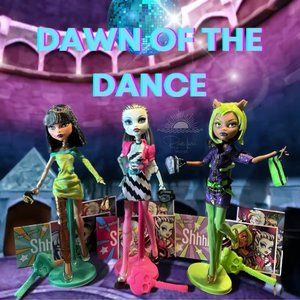 2010 Monster High | 1st Wave Dawn of the Dance (Frankie, Cleo , Clawdeen) | Orig